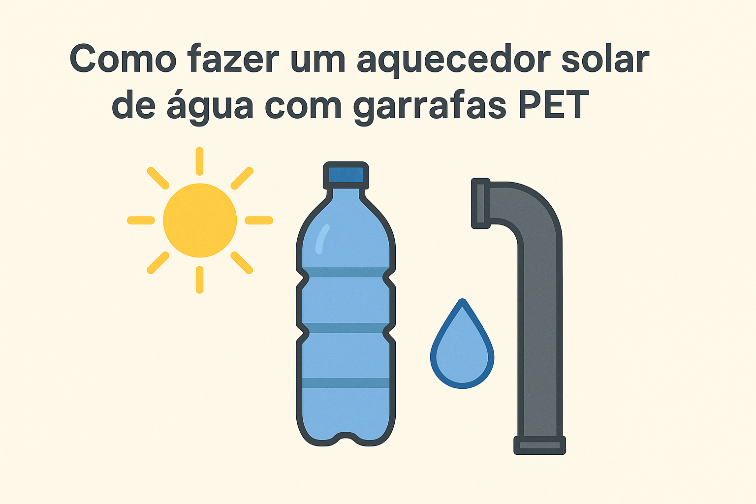Como fazer um aquecedor solar de água com garrafas PET