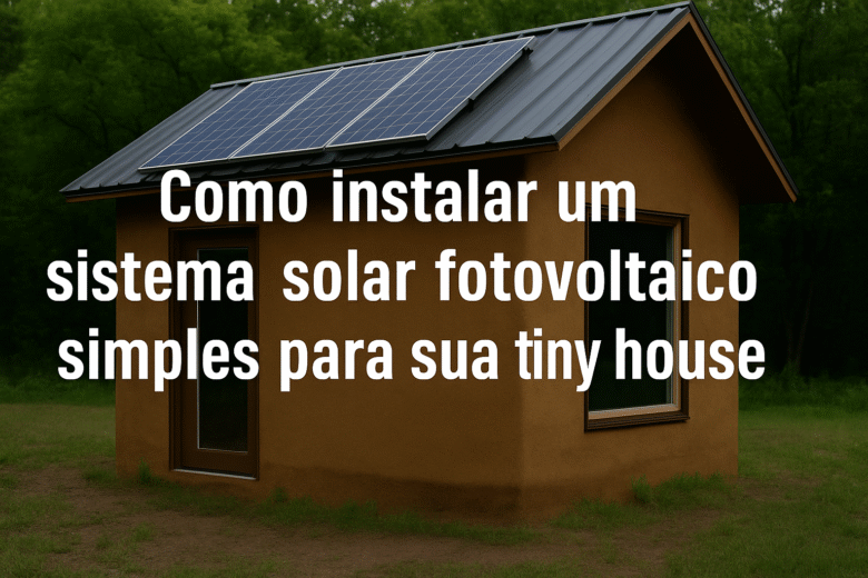 Como instalar um sistema solar fotovoltaico em sua tiny house