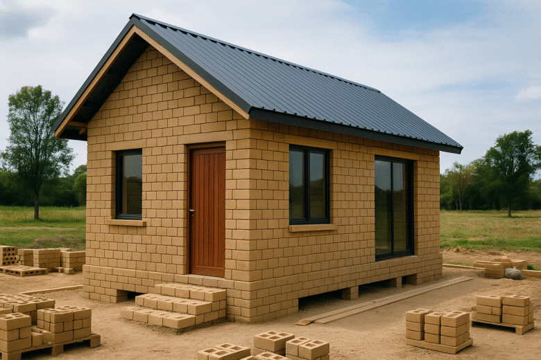 Aprenda passo a passo como construir uma tiny house com tijolos ecológicos prensados, unindo sustentabilidade, conforto e baixo custo.