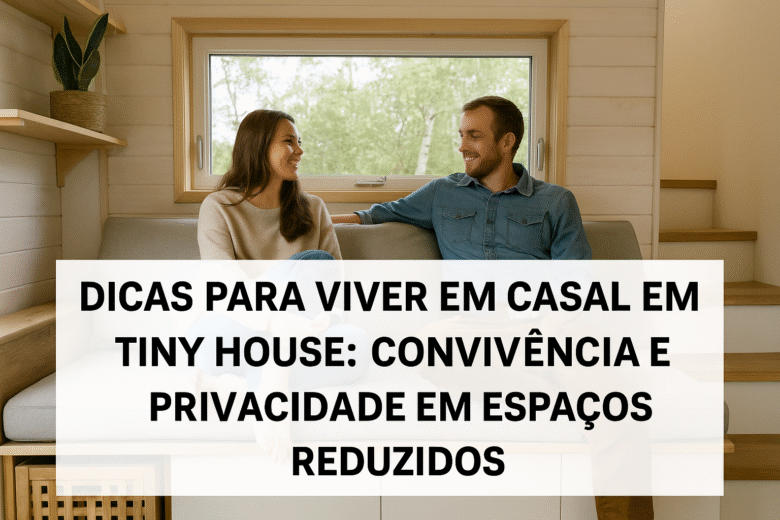 Aprenda como casais podem viver com harmonia em tiny houses com dicas práticas de organização, privacidade e convivência em espaços pequenos.