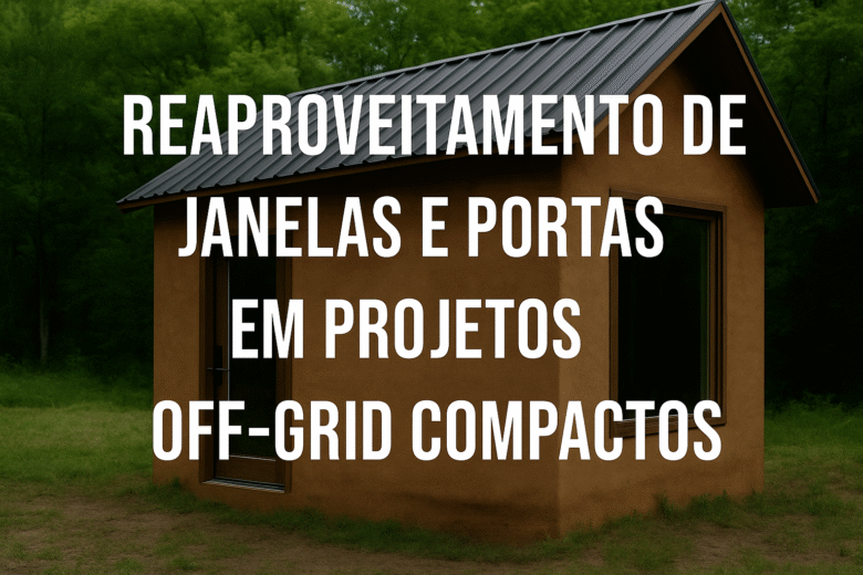 Reaproveitamento de janelas e portas em projetos off-grid