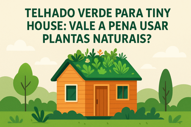Telhado verde para tiny house