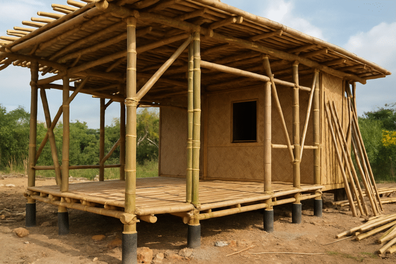 Aprenda técnicas para usar bambu na construção de casas ecológicas com durabilidade, baixo custo e impacto ambiental reduzido.