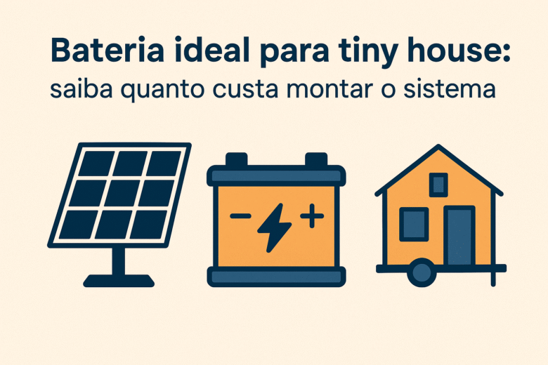 Baterias para tiny house: qual o melhor tipo e quanto custa montar o sistema?