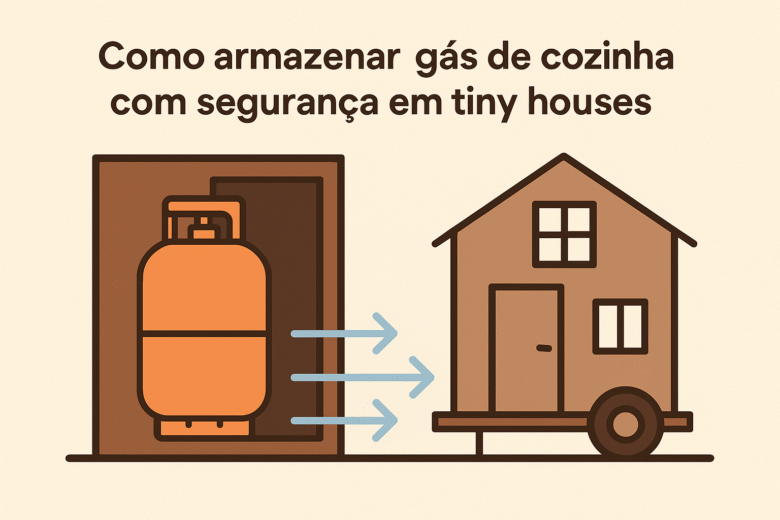 Tiny house off-grid: como armazenar gás de cozinha com segurança