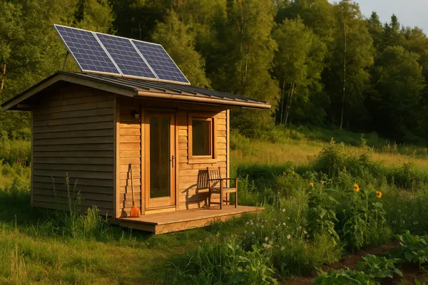 Descubra como viver com autonomia fora da cidade. Guia prático de energia, água, saneamento e alimentação em casas off-grid e sustentáveis.