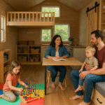 Descubra como criar ambientes infantis seguros e funcionais em tiny houses. Ideal para pais que querem unir praticidade e afeto.